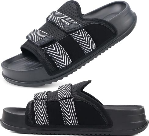 Kuailu Mens Songuls Mens Mens Mostral Arch Support Fabric Sandal Slippers Shoes Man Man Summer Cushion Slides in ourdoor Outdoor - in Saudi Arabia