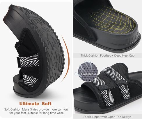 Kuailu Mens Songuls Mens Mens Mostral Arch Support Fabric Sandal Slippers Shoes Man Man Summer Cushion Slides in ourdoor Outdoor - in Saudi Arabia