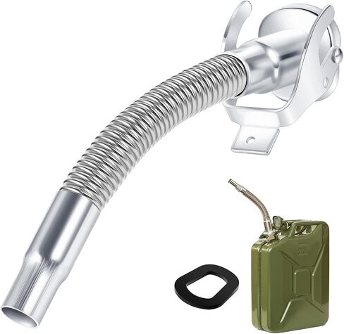 BBTO 2 Pcs Flexible Stainless Steel Jerry Can Spout Long Nose Gas Can Spout Replacement Compatible with Wavian Jerry Can in Saudi Arabia