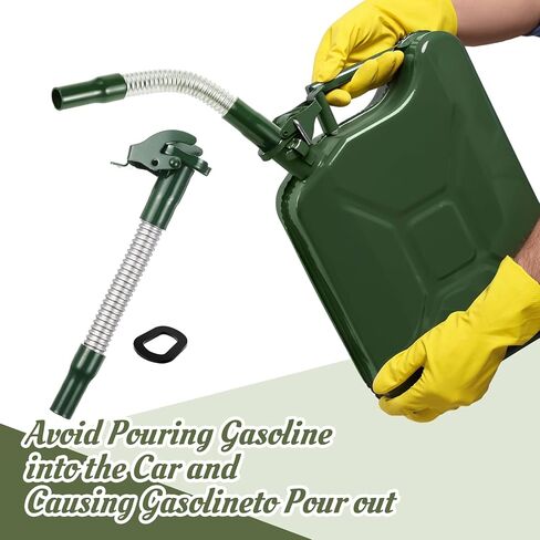 BBTO 2 Pcs Flexible Stainless Steel Jerry Can Spout Long Nose Gas Can Spout Replacement Compatible with Wavian Jerry Can in Kuwait