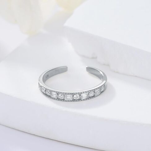 10K Yellow Gold Adjustable Toe Ring for Women, 10kt Real Gold CZ Open Toe Band Rings Summer Beach Foot Fine Jewelry Birthday Christmas Gifts for Nana Mom Wife, Adjustable Size 4 in Kuwait