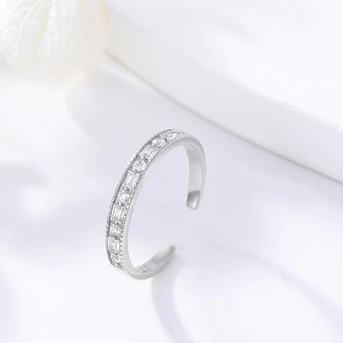 10K Yellow Gold Adjustable Toe Ring for Women, 10kt Real Gold CZ Open Toe Band Rings Summer Beach Foot Fine Jewelry Birthday Christmas Gifts for Nana Mom Wife, Adjustable Size 4 in Kuwait