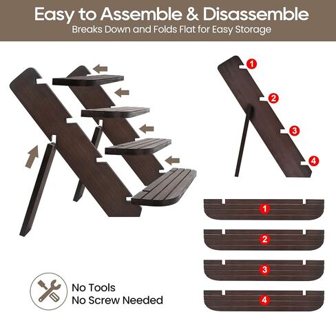 Wooden Display Riser Stand, Cologne Organizer for Men - Farmhouse Rustic Table Riser for Jewelry, Perfume, Cupcakes, Vendor Booths, Spices & Home Decor（Natural Brown） in Saudi Arabia