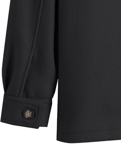 ZAFUL Men's Color Block Single Breasted Corduroy Coat Turn Down Collar Long Sleeve Jacket (4-Light Coffee, XL) in Kuwait