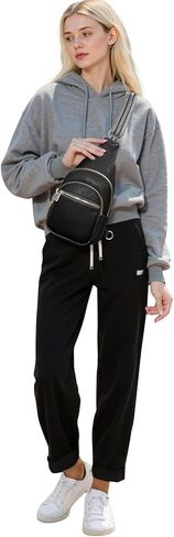 Small Leather Sling Bags for Women Fashion Crossbody Backpack Purse Sling Crossbody Bags in Kuwait