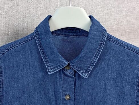 Yoeasy Women's Summer Summer Short Denive Denim Dress Dress Dress Dression Button Down Fit Midi Long Jean Dress in Saudi Arabia