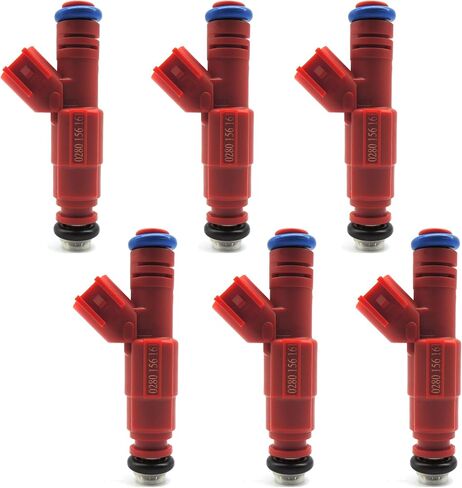 HiSport IWP022 6 PCS Fuel Injectors 5 Holes Compatible with Volkswagen EuroVan 1997 1999 2000 V6 2.8L Compatible with Volkswagen Golf Jetta 1999-2001 V6 2.8L 021906031D in Kuwait