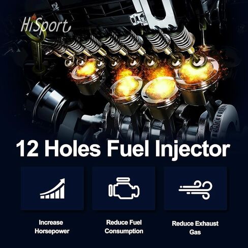HiSport IWP022 6 PCS Fuel Injectors 5 Holes Compatible with Volkswagen EuroVan 1997 1999 2000 V6 2.8L Compatible with Volkswagen Golf Jetta 1999-2001 V6 2.8L 021906031D in Kuwait