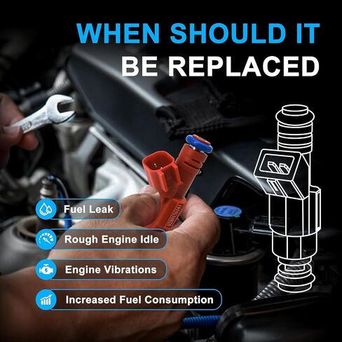 HiSport IWP022 6 PCS Fuel Injectors 5 Holes Compatible with Volkswagen EuroVan 1997 1999 2000 V6 2.8L Compatible with Volkswagen Golf Jetta 1999-2001 V6 2.8L 021906031D in Kuwait