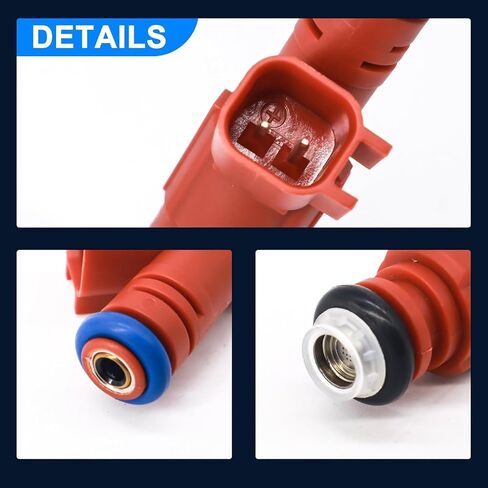 HiSport IWP022 6 PCS Fuel Injectors 5 Holes Compatible with Volkswagen EuroVan 1997 1999 2000 V6 2.8L Compatible with Volkswagen Golf Jetta 1999-2001 V6 2.8L 021906031D in Kuwait