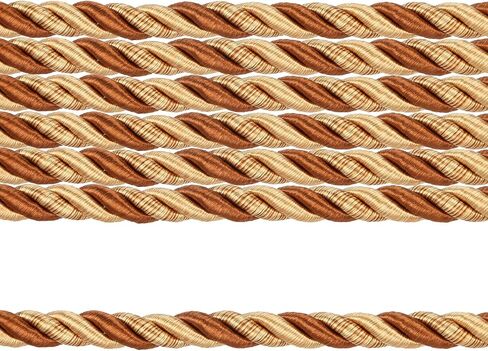 Fenghuangwu 10 Yards / 1cm Twisted Rope Cord Trim Nylon Rope Thread String for DIY,Home Decor,Sofa Furniture Decoration-Mix Orange in Kuwait