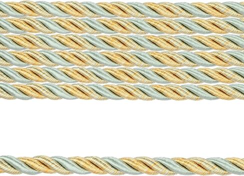 Fenghuangwu 10 Yards / 1cm Twisted Rope Cord Trim Nylon Rope Thread String for DIY,Home Decor,Sofa Furniture Decoration-Mix Orange in Kuwait