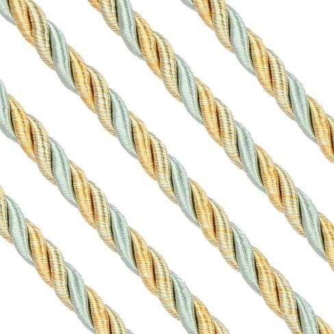 Fenghuangwu 10 Yards / 1cm Twisted Rope Cord Trim Nylon Rope Thread String for DIY,Home Decor,Sofa Furniture Decoration-Mix Orange in Kuwait