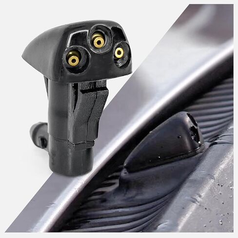 Click&Fit Windshield Washer Nozzles compatible with Kia and Hyundai from 2000 to 2013, Sorento 2002-2009, Optima Sportage 05-10, Sonata 2002-2010, Elantra Santa Fe Tucson – Wiper spray jets 2pcs in Kuwait
