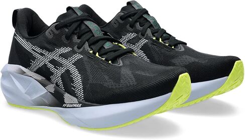 Asics Men's NOVABLAST 5 Trail Running Shoes, 7, Nature Bathing/Lime Green in Saudi Arabia