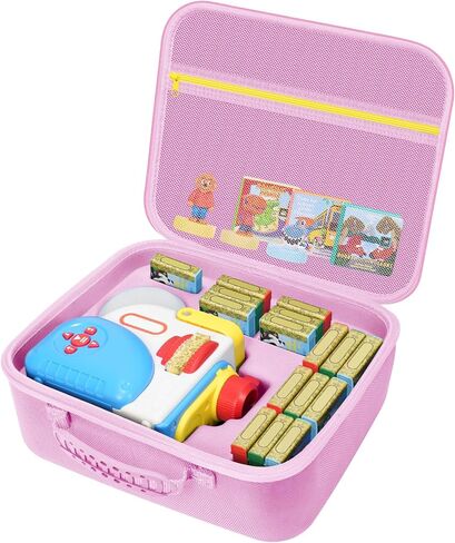 CASE متوافقة مع Little Tikes Story Dream Machine Set ، حقيبة تخزين Toys المصممة لتنظيم كتب القصص ومشغل الصوت ومجموعة أحرف Littles ، Blue & Red (CASE فقط) in Kuwait