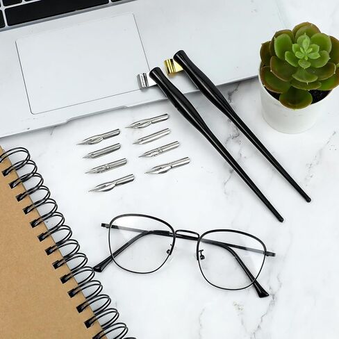 مجموعة Dip Pens Dip Pens Set ، مجموعة NIB Comic Pen ، قلم كاتب السوائل ، قلم Diped Pens و Nibs مجموعة مع NIBs القلم القلم 5pcs من الفولاذ المقاوم للصدأ بديل القنابل القنبيس للكتابة والرسم والتوقيع in Kuwait