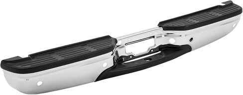 Rear Bumper Assembly compatible with 1999-2007 Ford F250 F350 Super Duty NON Sensor Hole Back Bumper for Turck, Chrome in Kuwait