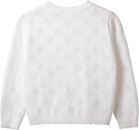 Danny D Toddler Girls Crewneck Cardigan Sweater Kids Long Sleeve Button Knit Tops Outwear Bolero Shrug Cropped Tops in Kuwait