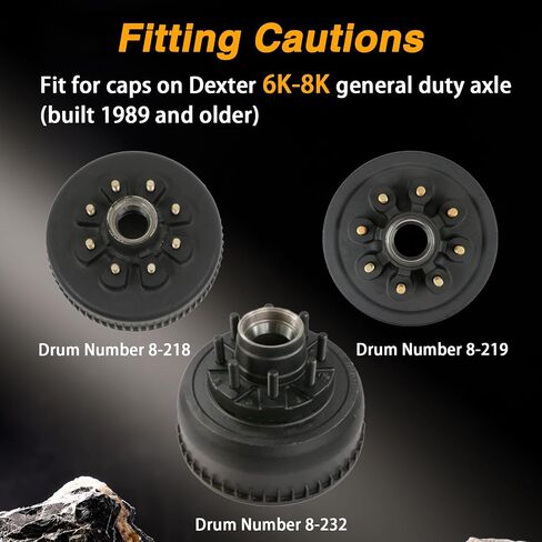 Aluminum Trailer Axle Hub Oil Bath Cap Wrench Compatible with Dexter 9K 10K General Duty Axle Fits Drum Number 8-415 (After July 2009), 8-430 (After April 2013) in Saudi Arabia