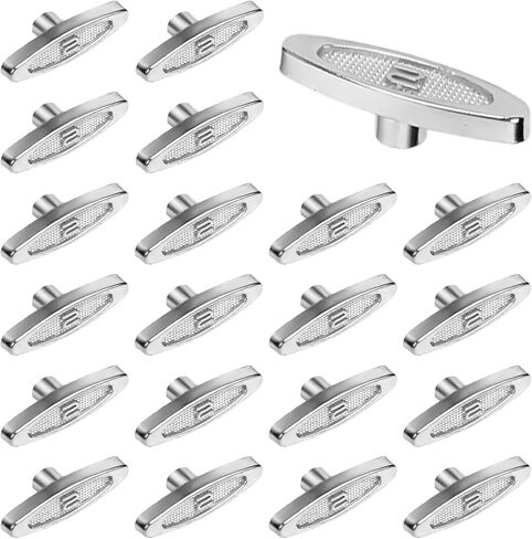 24Pcs Music Box Winding Keys Kit - Including 8Pcs 8mm 0.35" Silver Metal Music Box T Bar Keys and 8Pcs 10mm 0.39" Gold/Silve Metal Winder T-Bar Replacement Winding Keys for Windup Jewelry Music Box in Kuwait