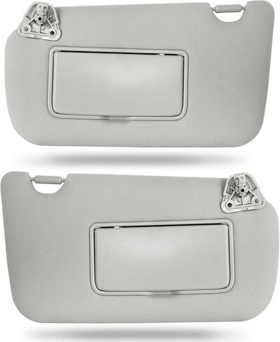 SHENKENUO Gray Left Driver & Right Passenger Side Sun Visor Compatible with (2002-2009) Dodge Ram 1500 2500 3500,Sun Visor Replacement Number 1CT18TL2AA (Drive & Passenger Side) in Kuwait