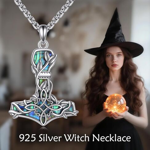قلادة Hecate Snake 925 Sterling Silver Moonstone Triple Moon Goddess Key Key Hekate Wheel Sigil Jewelry for Women in Saudi Arabia