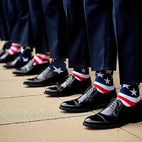 Bebila American Flag Socks For Men Or Women Funny 4th July Middle Socks USA Patriotic Freedom Day Gifts in Kuwait