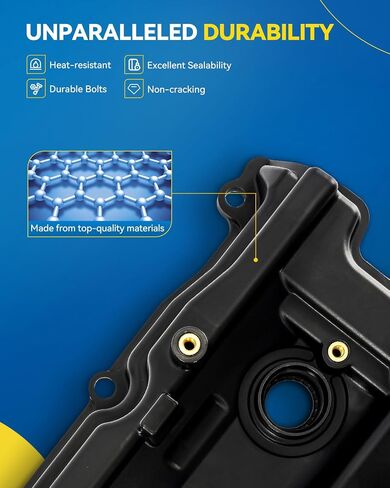 PHILTOP Engine Valve Cover Compatible with 2011-2016 Mini Cooper Countryman, 2011-2015 Mini Cooper 1.6L, 2013-2016 Cooper Paceman, Valve Cover Kits Replace# 11127646552, 11127603390 in Kuwait