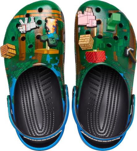 CROCS للجنسين من Minecraft Clogs ، Minecraft/Green ، 12 امرأة/10 رجال in Saudi Arabia