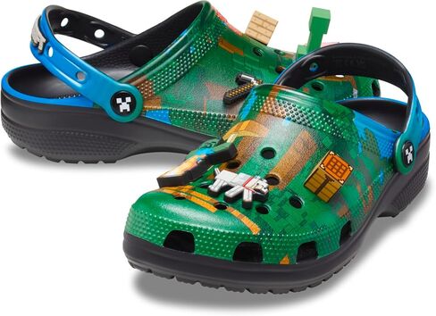 CROCS للجنسين من Minecraft Clogs ، Minecraft/Green ، 12 امرأة/10 رجال in Saudi Arabia