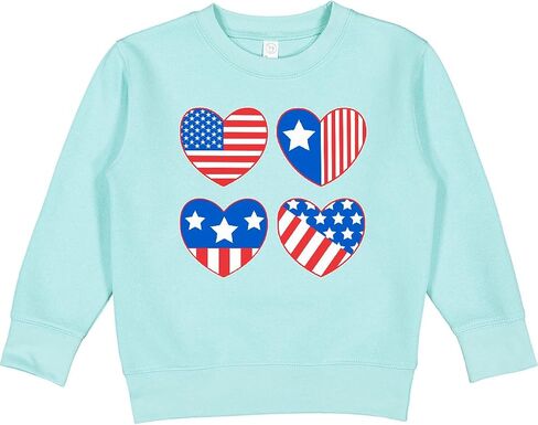 Inktastic الرابع من شهر يوليو ، قميص Toddler American Hearts American in Kuwait