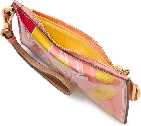 kate spade new york Fresh Picks Printed Smooth Leather Compact Wristlet, Multi in Saudi Arabia