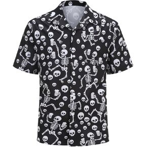 4th of July Shirts for Men Independence Day American Flag Patriotic Hawaiian Button up Shirt in Kuwait