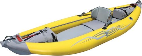 Advanced Elements Attack™ PRO Whitewater Kayak القابل للنفخ - AE1051-Y كاياك Whitewater قابل للنفخ مع مضخة - 9 أقدام و9 بوصات - 25.5 رطل - أصفر in Kuwait