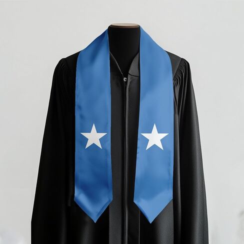 Trinidad Tobago Flag International Graduate Satin Stole with National Flag Design 72" Graduation Sash in Kuwait