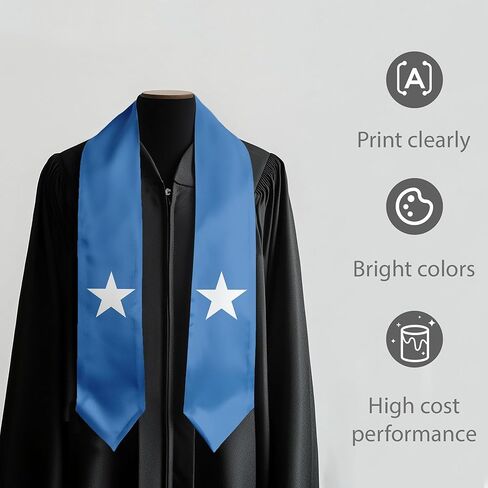 Trinidad Tobago Flag International Graduate Satin Stole with National Flag Design 72" Graduation Sash in Kuwait