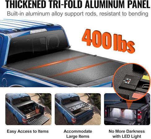 غطاء Tonneau القابل للسحب ، وغطاء Tonneau القابل للسحب ، 5.7 قدمًا ، مع أنبوب تصريف مدمج لعام 2021-2024 Dodge Ram 1500 Crew Cab ، تصميم مخصص مع قفل مزدوج و T-Slot in Kuwait