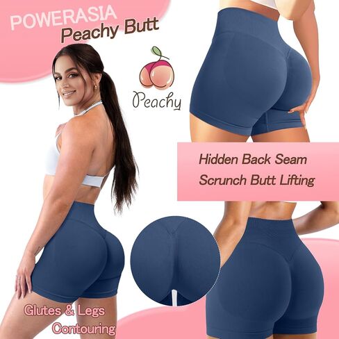 شورتات التأثير على التمرينات المخفية Scrunch بعقب رفع الصالة الرياضية شورتات راكب الدراجة النارية للنساء التحكم في البطن in Kuwait