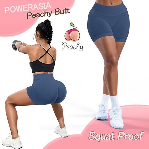 شورتات التأثير على التمرينات المخفية Scrunch بعقب رفع الصالة الرياضية شورتات راكب الدراجة النارية للنساء التحكم في البطن in Kuwait