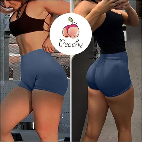 شورتات التأثير على التمرينات المخفية Scrunch بعقب رفع الصالة الرياضية شورتات راكب الدراجة النارية للنساء التحكم في البطن in Kuwait