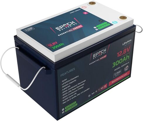 12V 460Ah Essential Series - Bluetooth & Heated LiFePO4 Battery, Group 8D, 5.88 kWh for Marine, RV, Solar, Off-Grid Power Systems (12V 460Ah) in Saudi Arabia