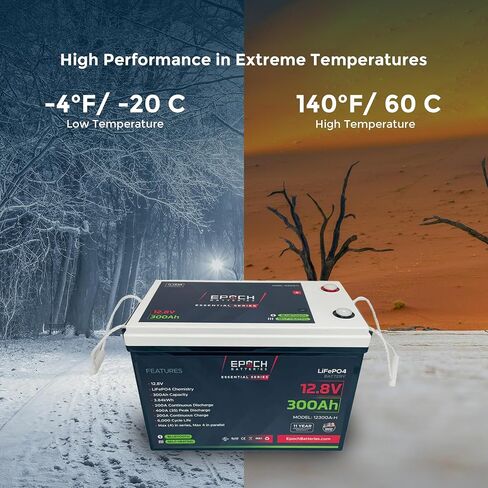 12V 460Ah Essential Series - Bluetooth & Heated LiFePO4 Battery, Group 8D, 5.88 kWh for Marine, RV, Solar, Off-Grid Power Systems (12V 460Ah) in Saudi Arabia