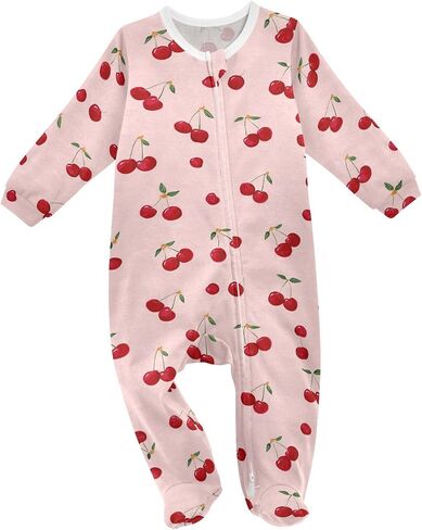 Dussdil Baby One-Piece Footies Newborn Rompers Pajamas Cotton Footed Pjs for Sleep Play Boys Girls in Saudi Arabia