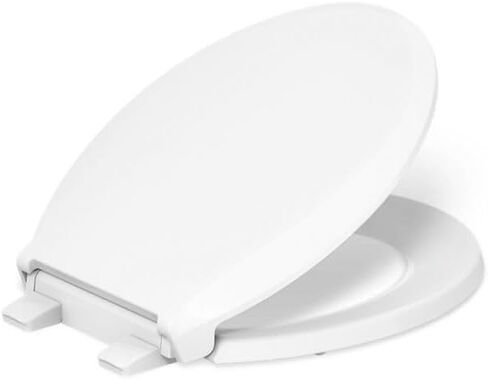 Kohler K-7673-0 Cachet Quiet-Close Round-Front Toilet Seat, White in Saudi Arabia