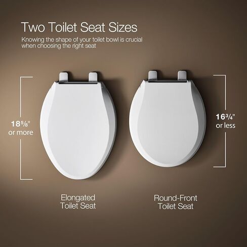 Kohler K-7673-0 Cachet Quiet-Close Round-Front Toilet Seat, White in Saudi Arabia