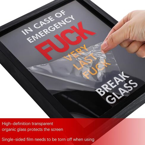 Marsui in Case of Emergency Break Glass Boxes for Cash Gift for Wall Display with Hammer DIY for Birthday Graduation Mother's Day Christmas Husband Wife Money Not Included(Classic) in Saudi Arabia