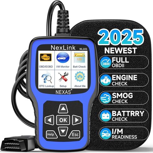 NEXAS Heavy Duty Truck Scanner NL102+ Full System Truck Diesel Scan Tool for Cummins, Caterpillar, Detroit, International, PACCAR, etc, 2-in-1 Code Reader Support All OBD2 Modes for Truck & Car in Saudi Arabia