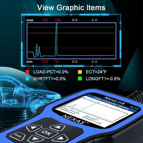 NEXAS Heavy Duty Truck Scanner NL102+ Full System Truck Diesel Scan Tool for Cummins, Caterpillar, Detroit, International, PACCAR, etc, 2-in-1 Code Reader Support All OBD2 Modes for Truck & Car in Saudi Arabia
