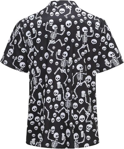 4th of July Shirts for Men Independence Day American Flag Patriotic Hawaiian Button up Shirt in Kuwait